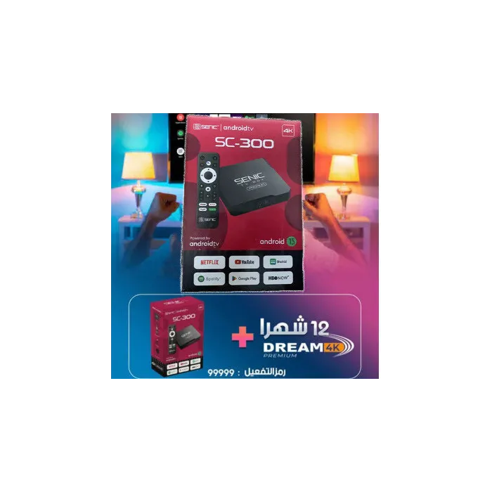 Tv box Senic SC-300 anrdoitv 13 2Gb 16Gb avec abonnement 12 Mois