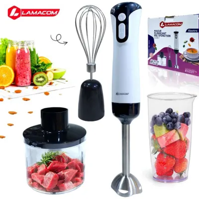 Lamacom Mixeur plongeant 3en1 2 Vitesses, 400W