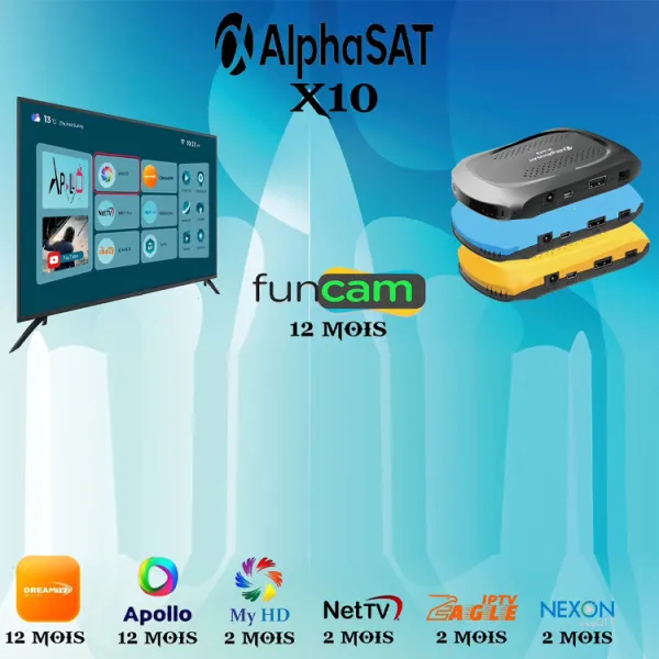 Alphasat X10 Récepteur satellite