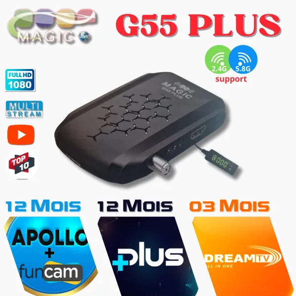 MAGIC G55 plus Décodeur satellite