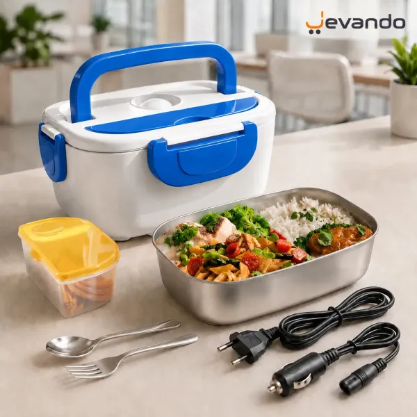 Lunch Box Électrique Chauffante Bleu au Maroc | Jevando
