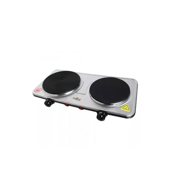 Plaque Chauffante de Cuisson Electrique Inox Imperial 1000W + 1500W