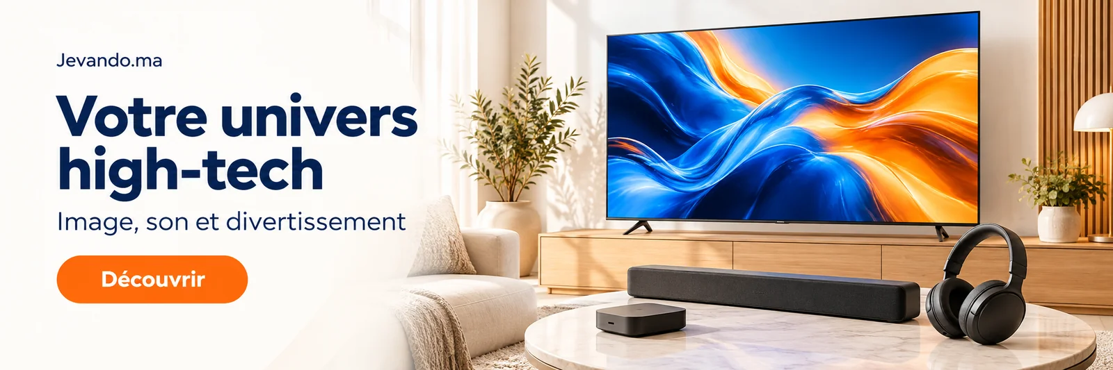 Banni&egrave;re audio hi-fi moderne et immersive